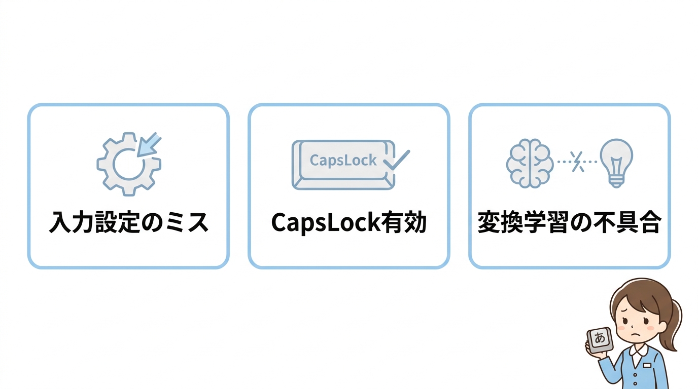 なぜパソコンが全角になるのか？主な3つの原因