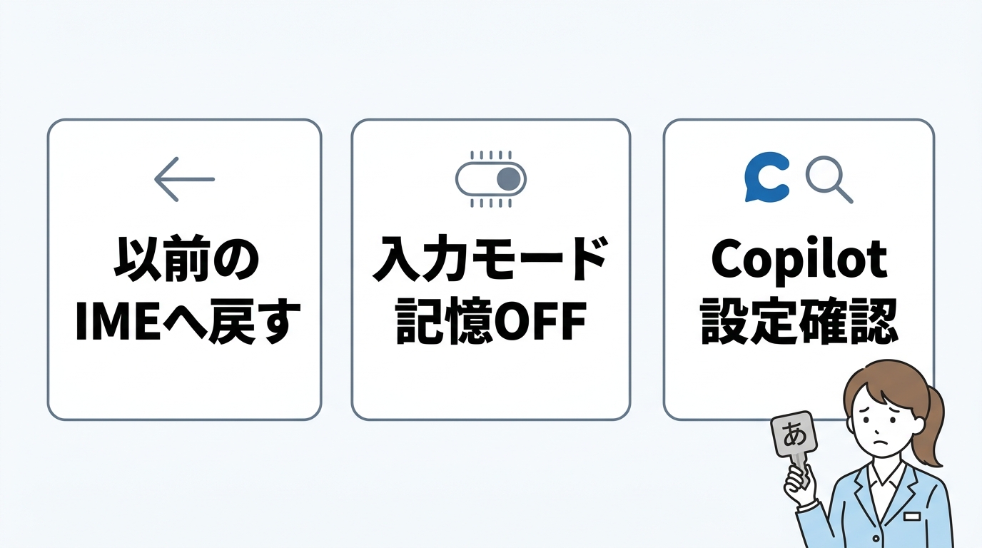 Windows 11で勝手に全角になる不具合の対策