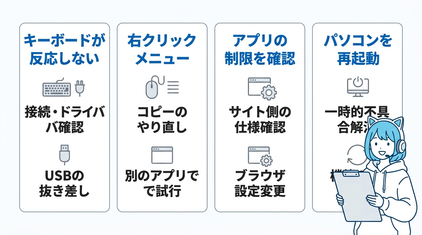 ペーストができない時の対処法