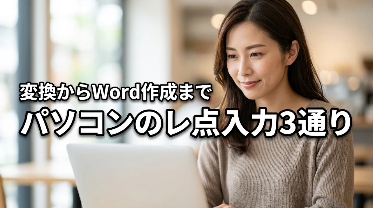パソコンでのレ点の入れ方は3通り！変換からWordのチェックボックス作成まで