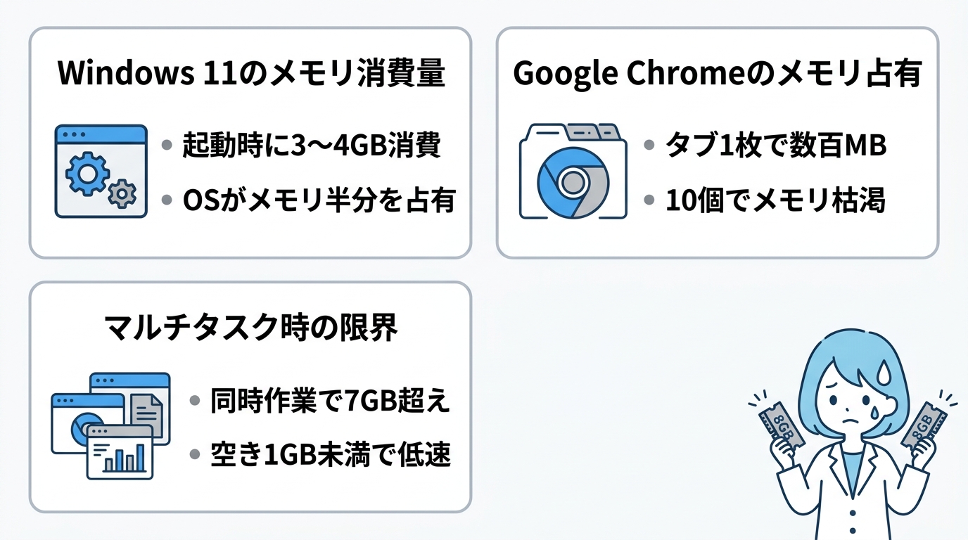 8GBで重くなる意外な原因