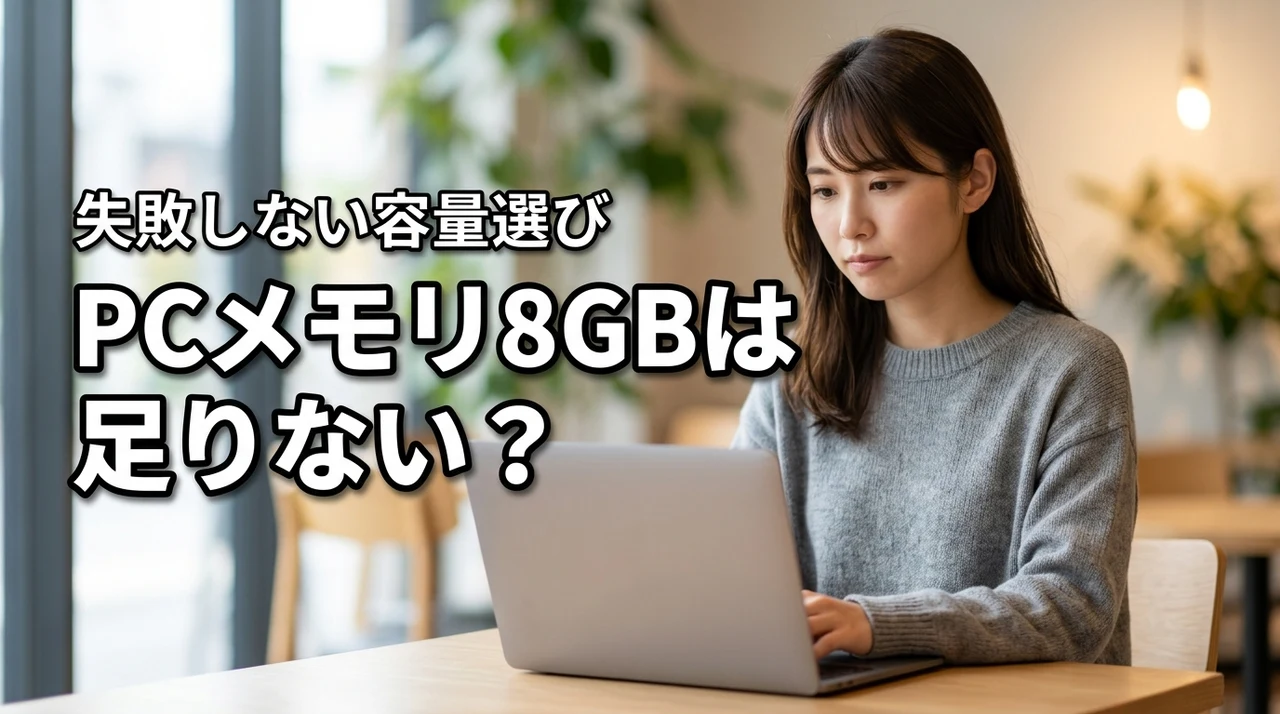 パソコンのメモリ8ギガはもう少ない?後悔しない容量選びのポイント