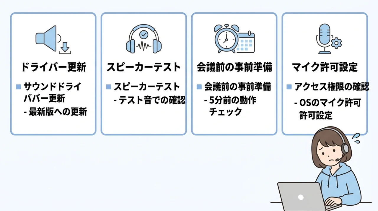 zoomの音声トラブルを根本から防ぐ方法