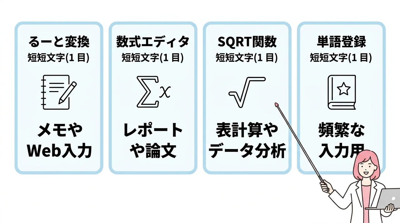 パソコンでのルート√の打ち方コピペ用