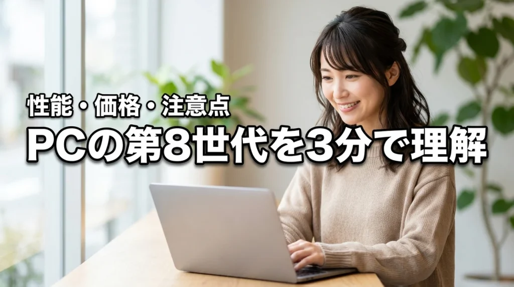 【初心者向け】パソコンの8世代とは？性能・価格・注意点を3分で理解