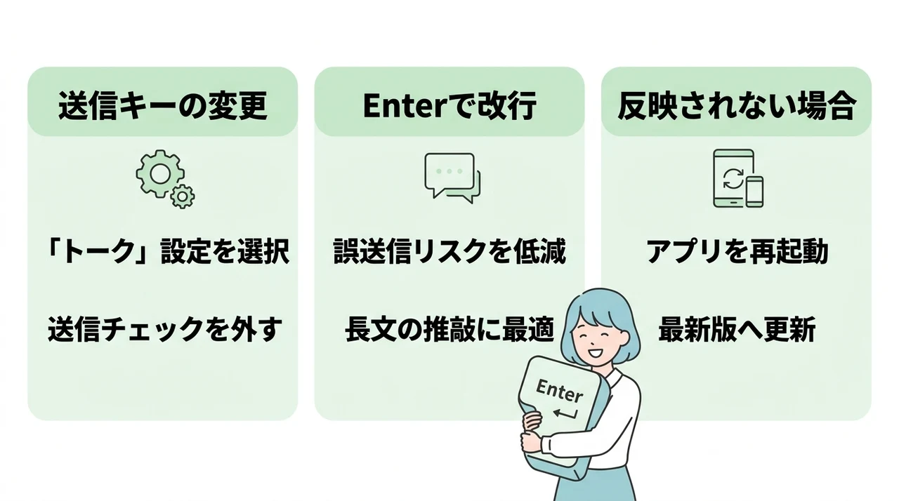 誤送信を防ぐ設定変更手順