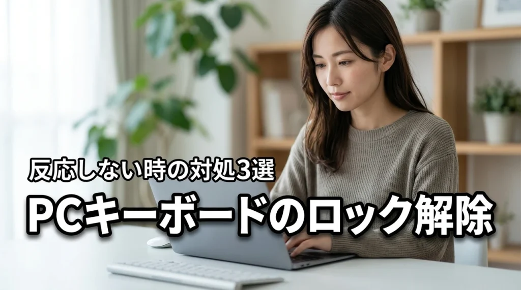 パソコンのキーボードが反応しない時のロック解除方法3選！今すぐ試せる