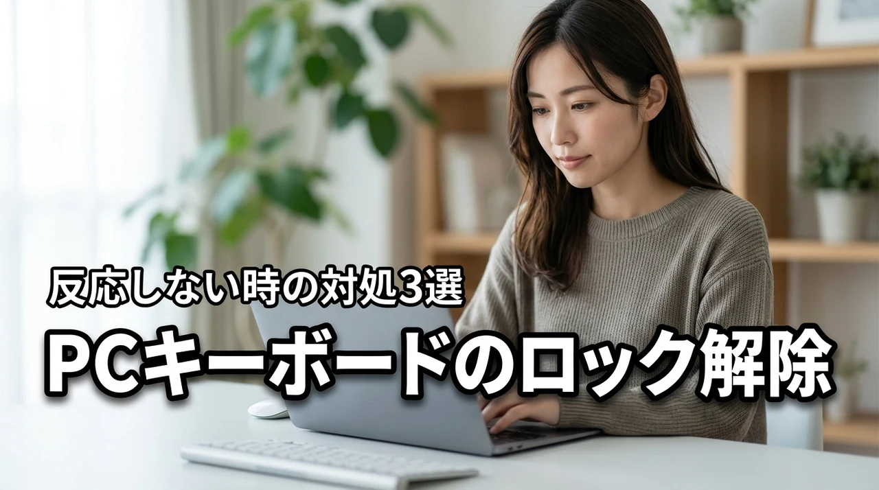 パソコンのキーボードが反応しない時のロック解除方法3選！今すぐ試せる
