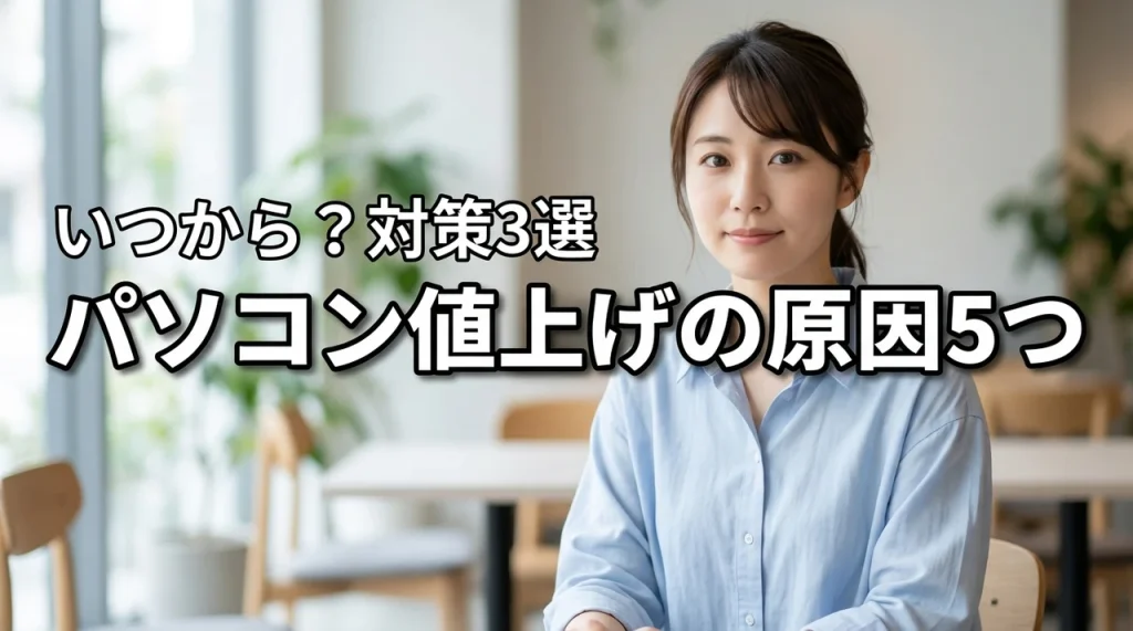 パソコン値上げの原因５つと今すぐできる対策３選！いつから始まったかを解説