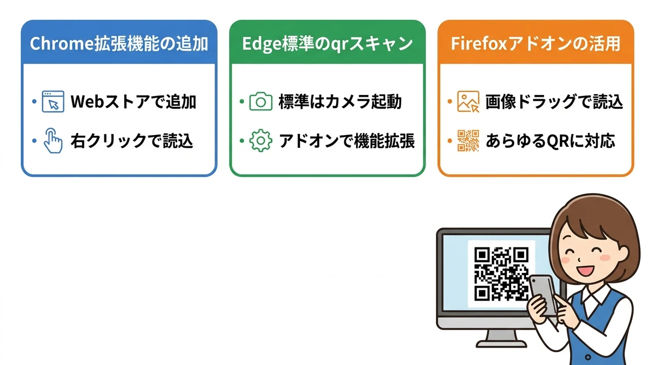 ブラウザ拡張機能で読み取る方法