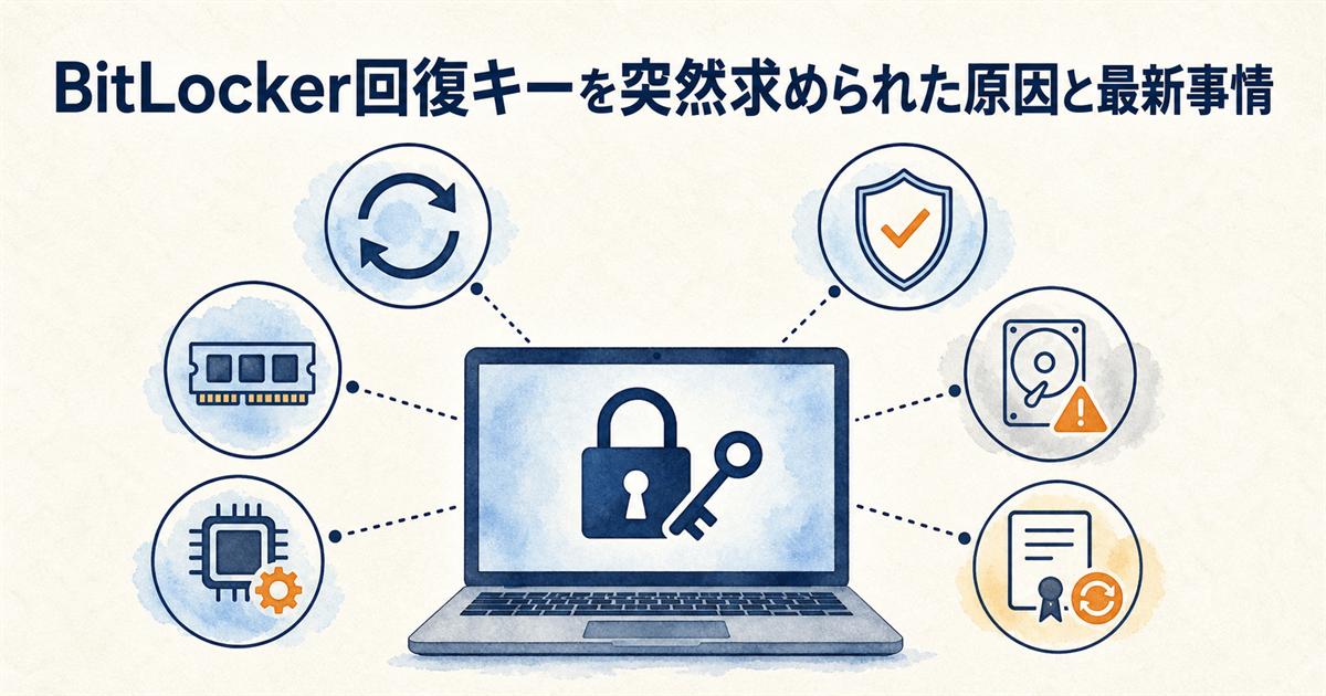 BitLocker回復キーを突然求められた原因と最新事情