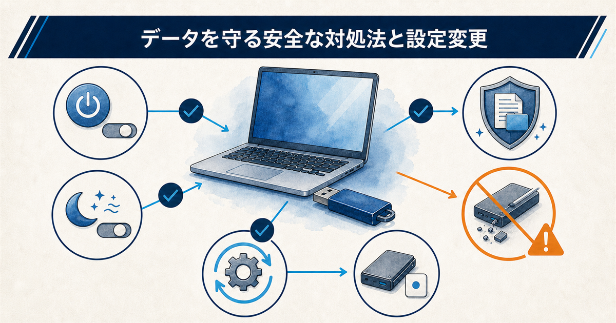 データを守る安全な対処法と設定変更