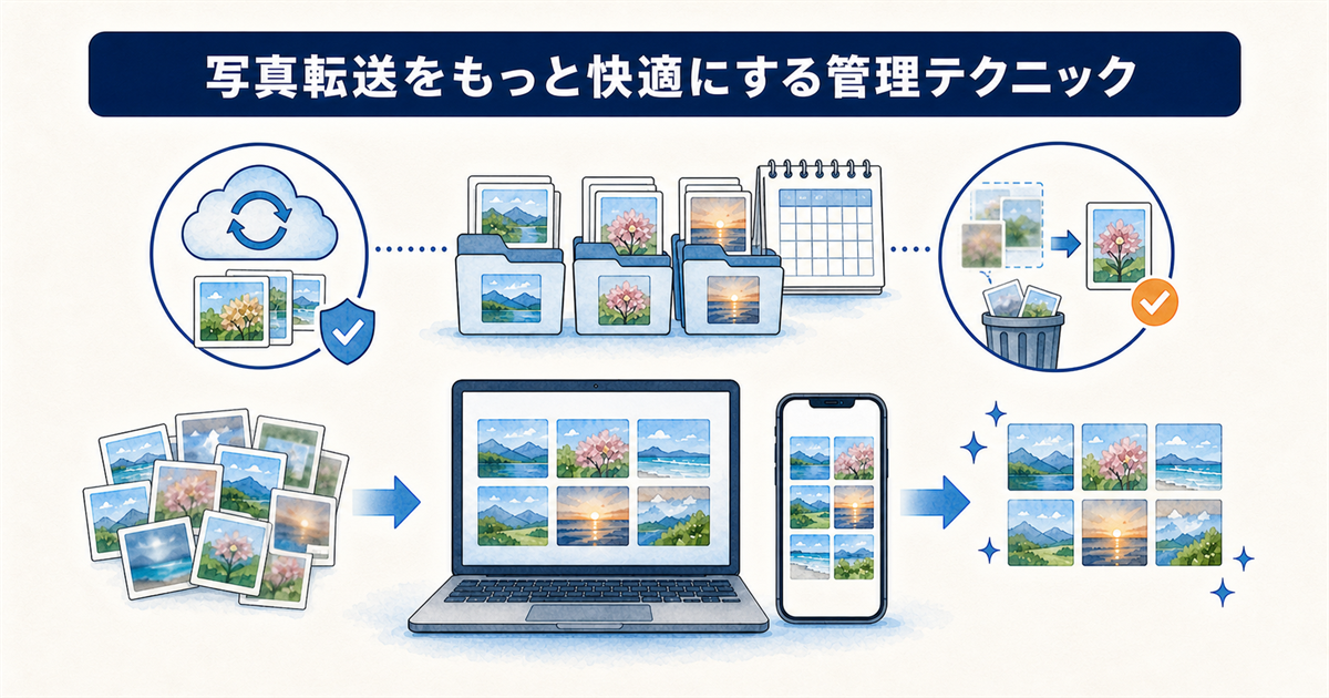 写真転送をもっと快適にする管理テクニック