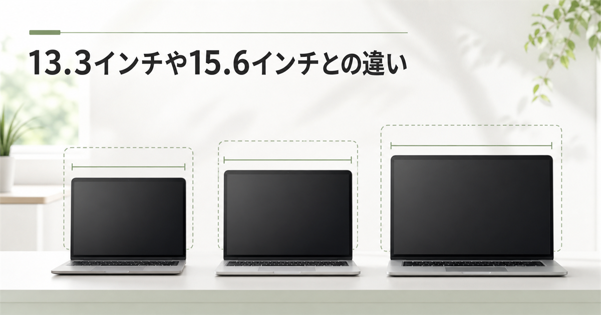 13.3インチや15.6インチとの違い