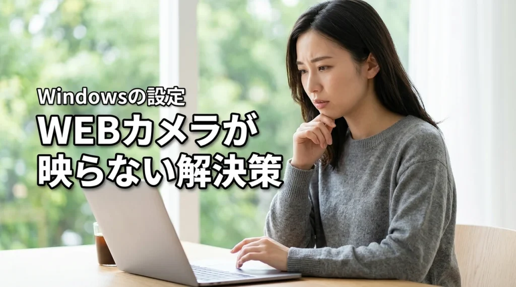 WEBカメラがZoomで映らない時の解決策はこれ！Windowsの設定を即修正