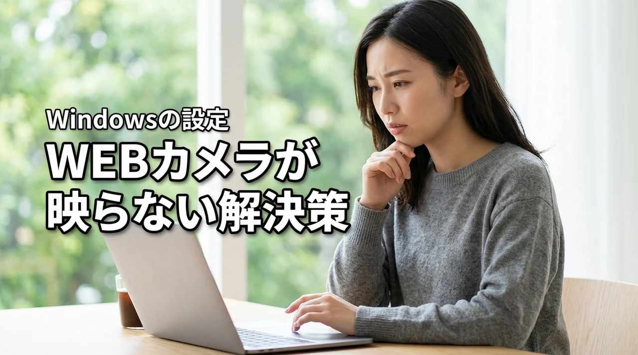 WEBカメラがZoomで映らない時の解決策はこれ!Windowsの設定を即修正