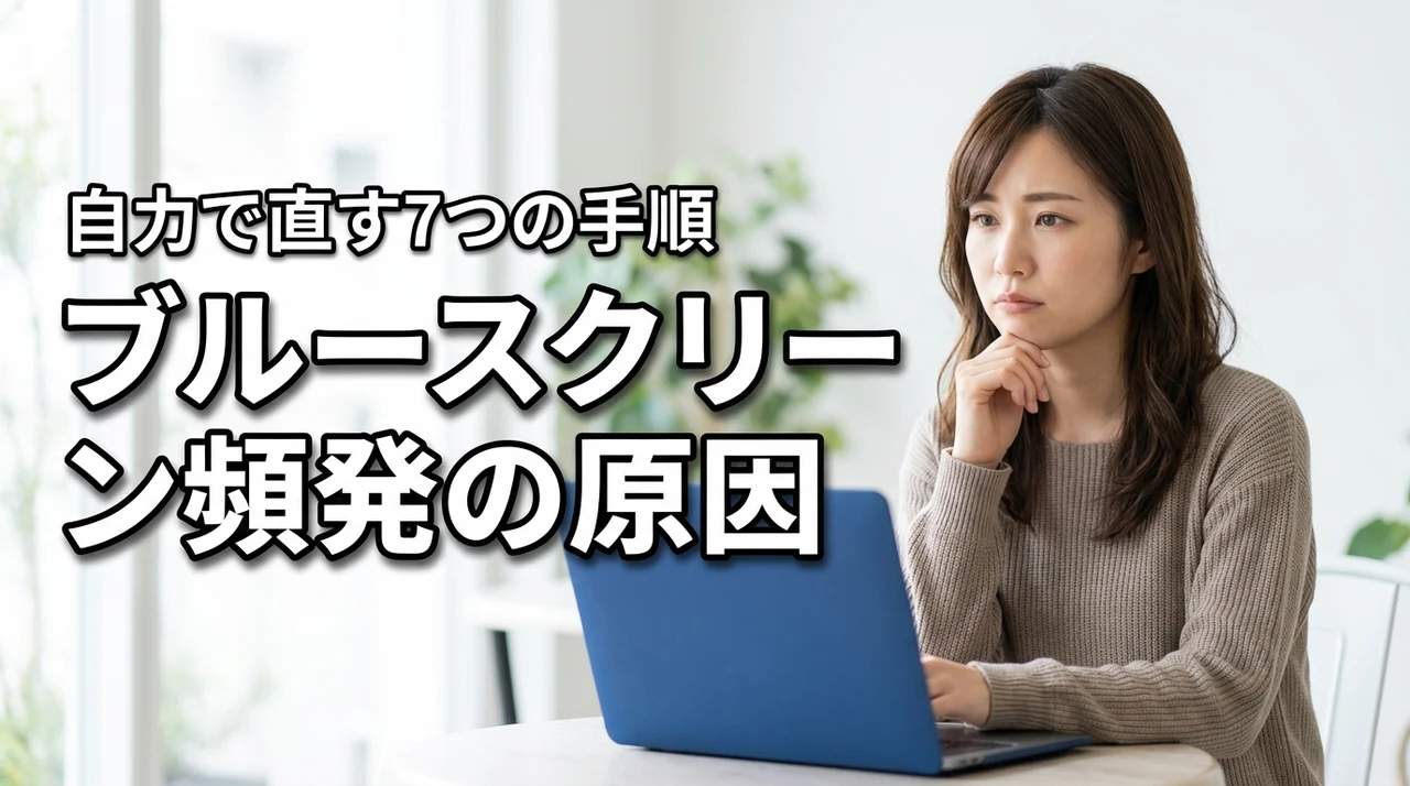 パソコンのブルースクリーンが頻発する原因と自力で直す7つの修復手順