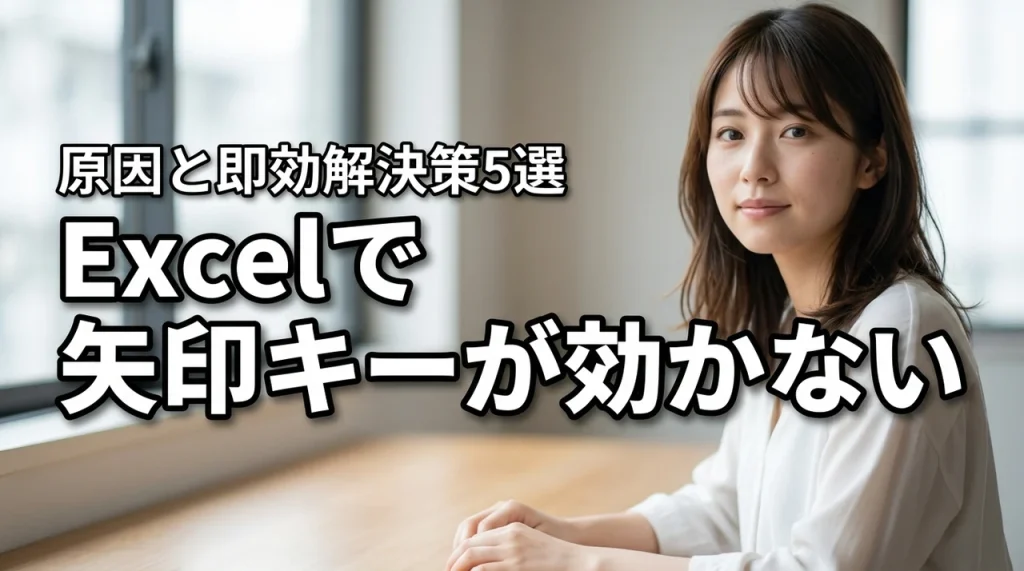Excelで矢印キーを押してもセルが動かない原因と直し方