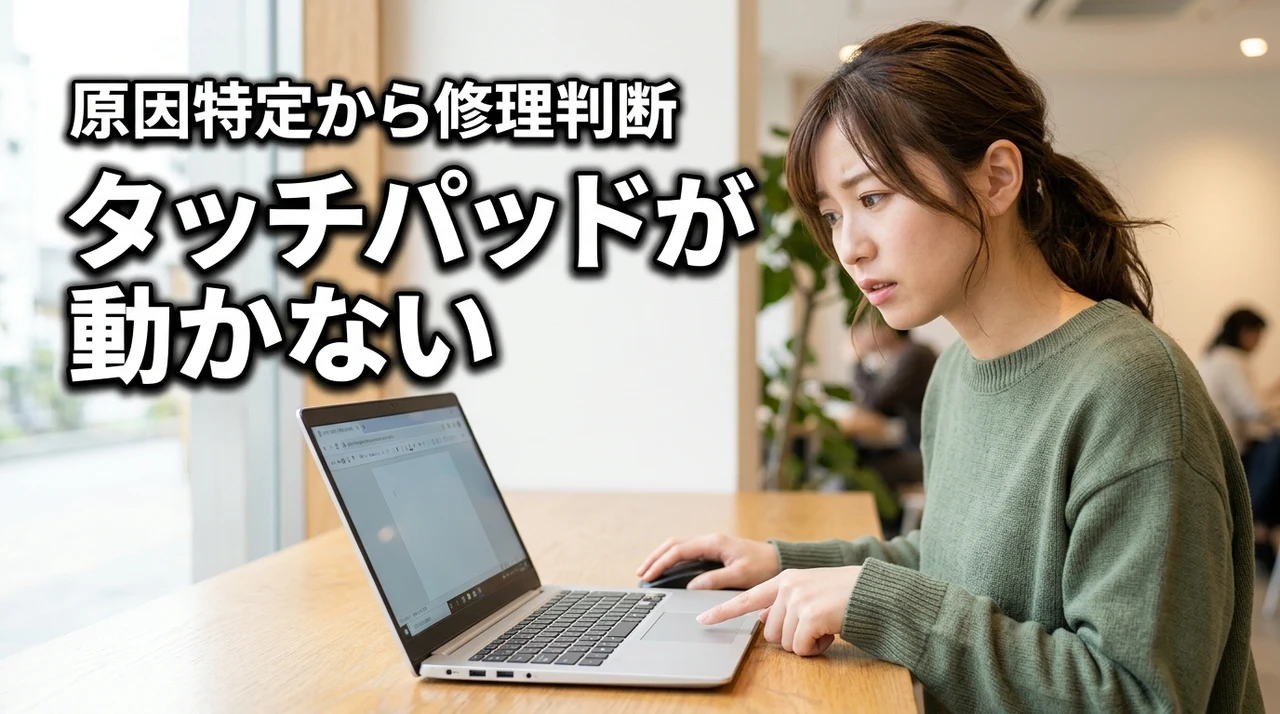 タッチパッドが動かないのはなぜ？原因特定から修理判断までの全手順