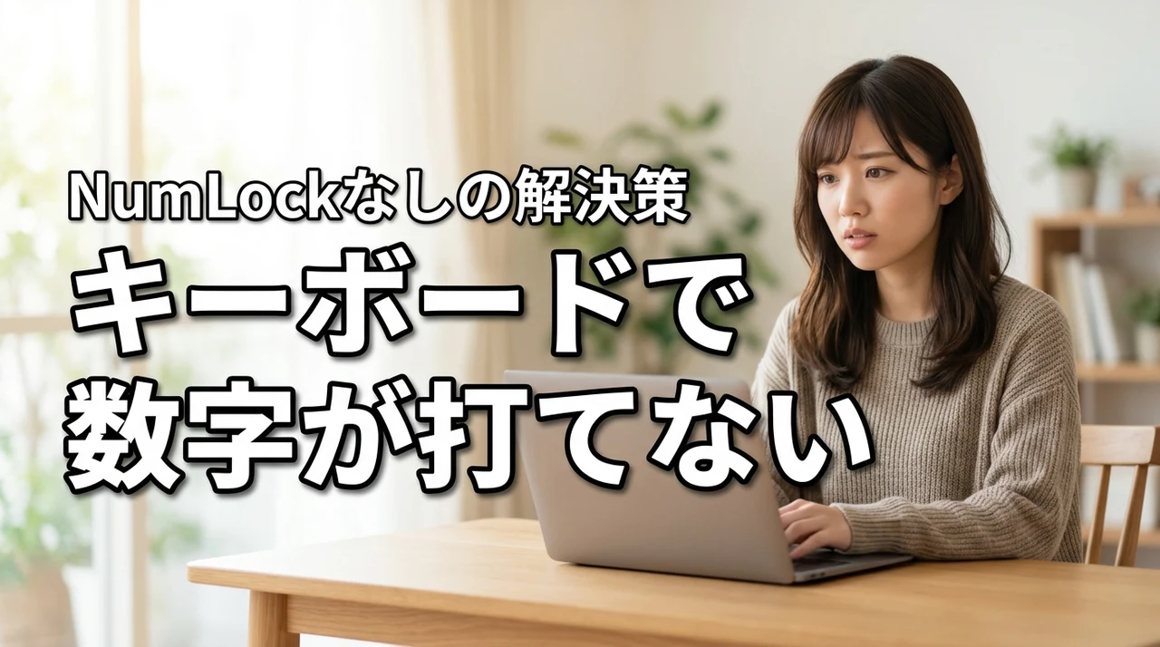 キーボードで数字が打てないときの直し方 NumLockがない場合も解説