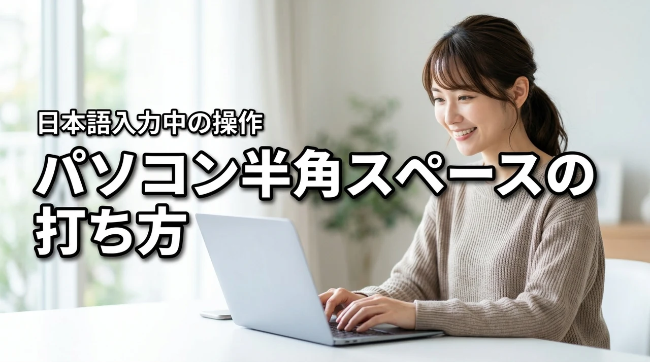 パソコンで半角スペースを入力する方法 日本語入力中の操作も解説