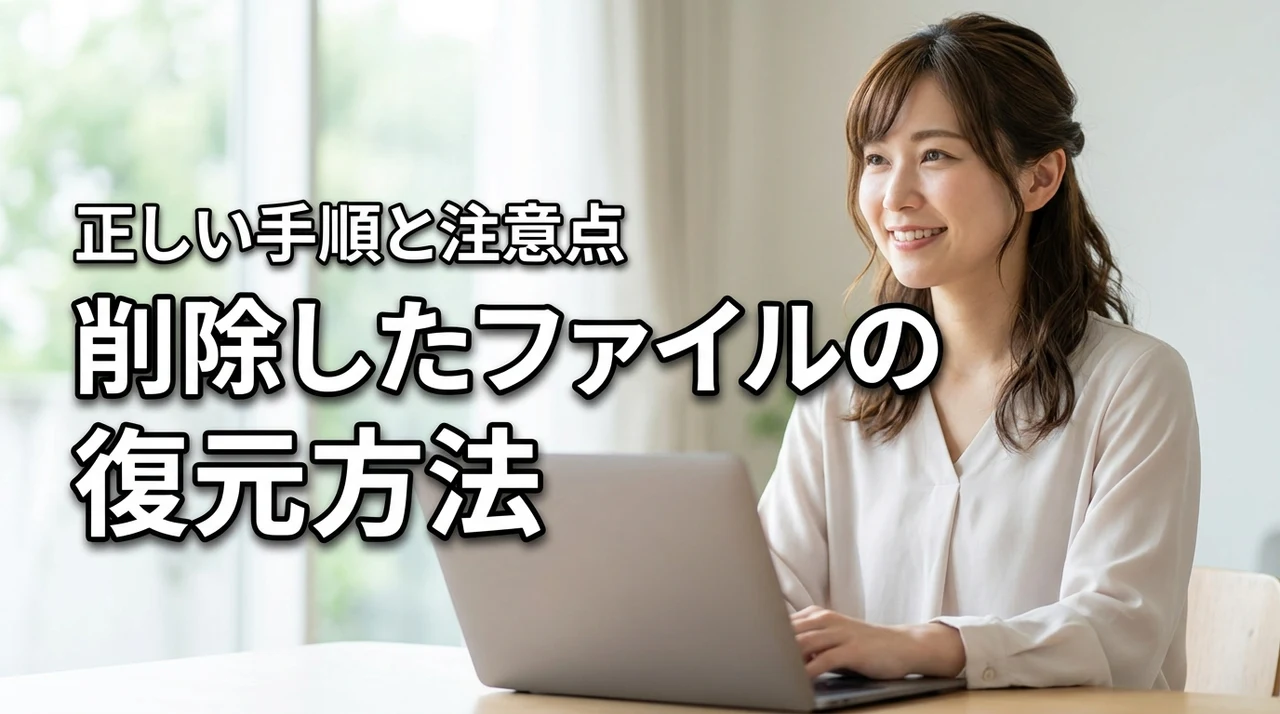 ごみ箱から削除したファイルを復元する方法と注意点