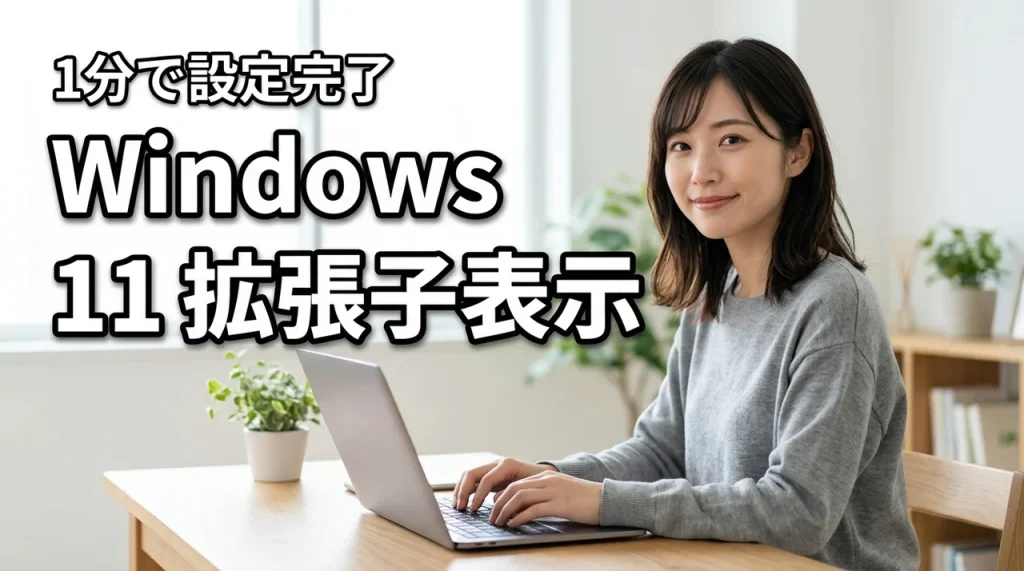Windows 11でファイルの拡張子を表示する方法