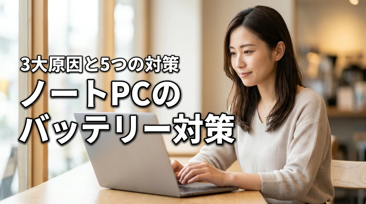 ノートパソコンのバッテリー減りが早い3大原因と今すぐできる5つの対処法