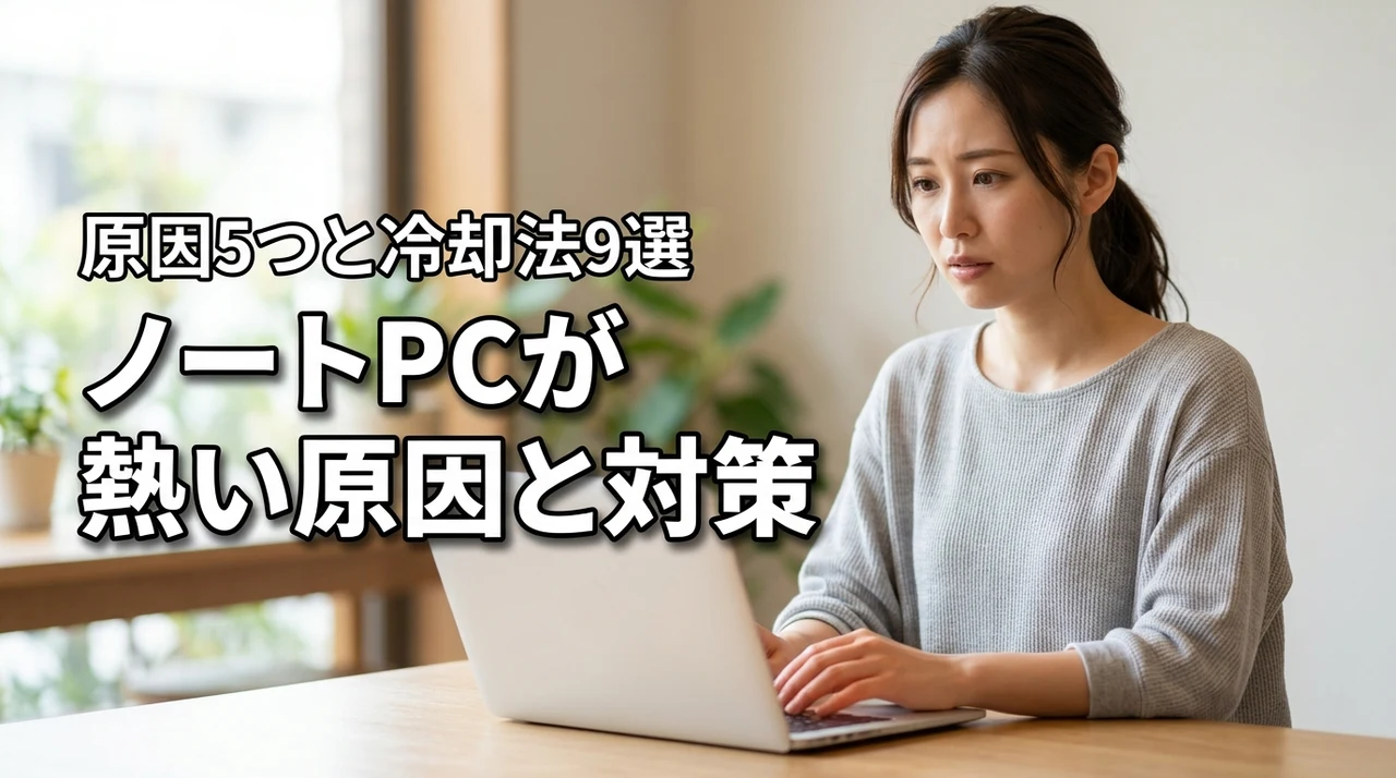 ノートパソコンが熱い原因5つと今すぐできる9の冷却対策