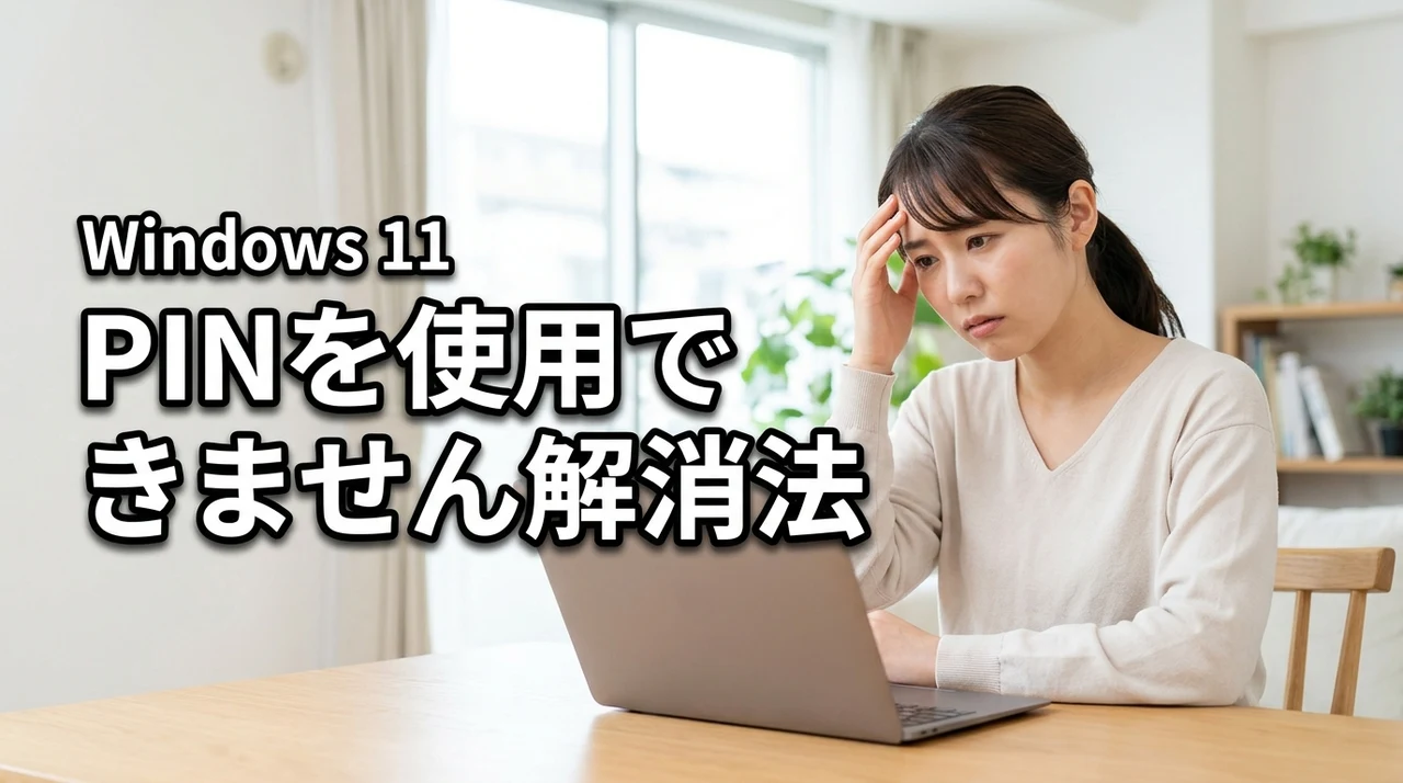 PINを使用できません Windows 11の原因は?サインイン不能を解消する方法