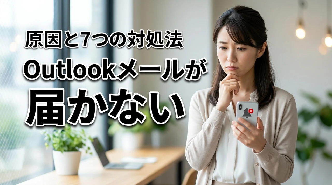 Outlookでメールが受信できない原因と今すぐできる7つの対処法