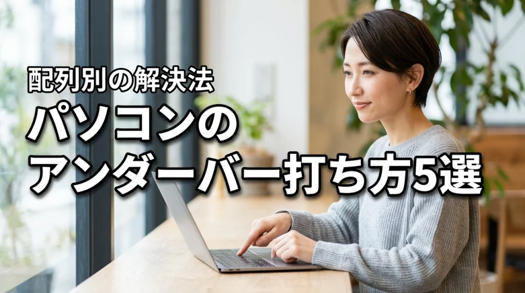 パソコンでアンダーバーが打てない時の打ち方5選！配列別に解説