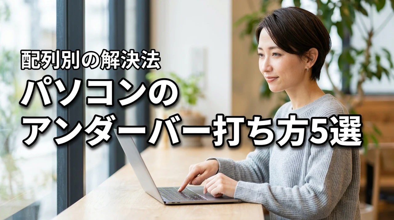 パソコンでアンダーバーが打てない時の打ち方5選！配列別に解説