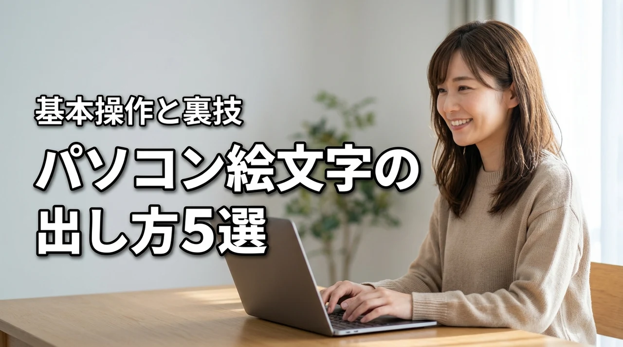 パソコンの絵文字の出し方5選!基本ショートカットと裏技を解説