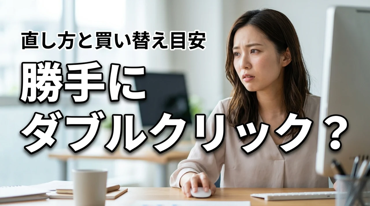 マウスが勝手にダブルクリックになるのはなぜ？チャタリングの直し方と買い替えの目安