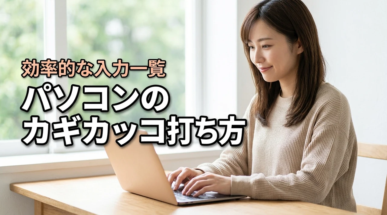 パソコンのカギカッコ打ち方はこれで完璧!括弧の効率的な入力一覧とQ&A