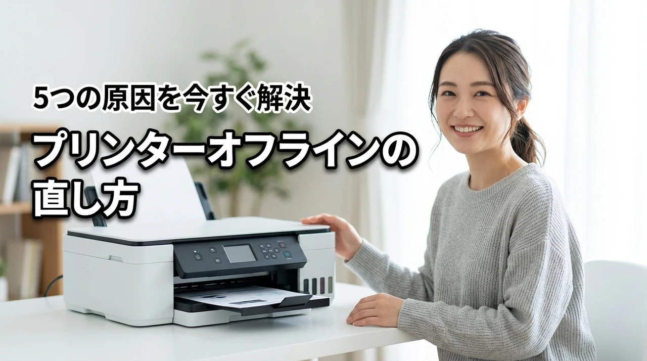 プリンターがオフラインになる原因と直し方5選!今すぐ解決