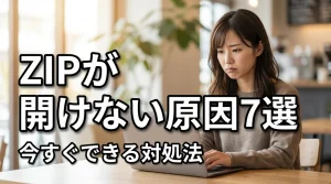 ZIPファイルが開けない原因7選と今すぐできる対処法を解説
