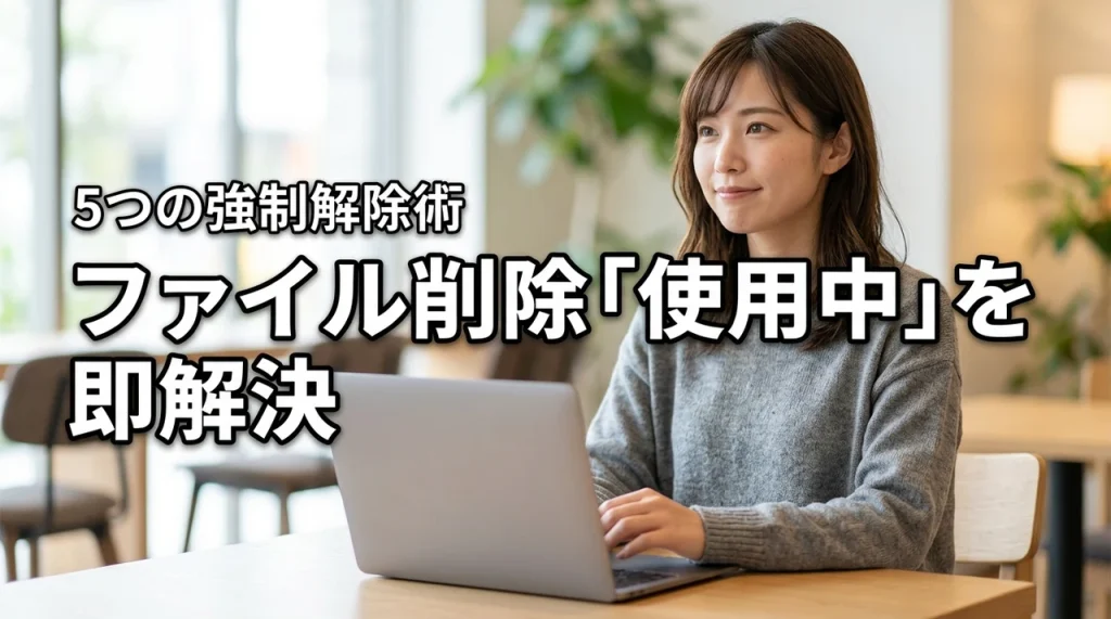 ファイルが削除できない「使用中」を即解決！5つの強制解除テクニック