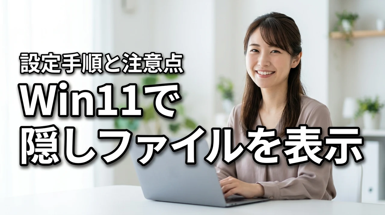 Windows 11で隠しファイルを表示する方法!設定手順の基本から注意点まで