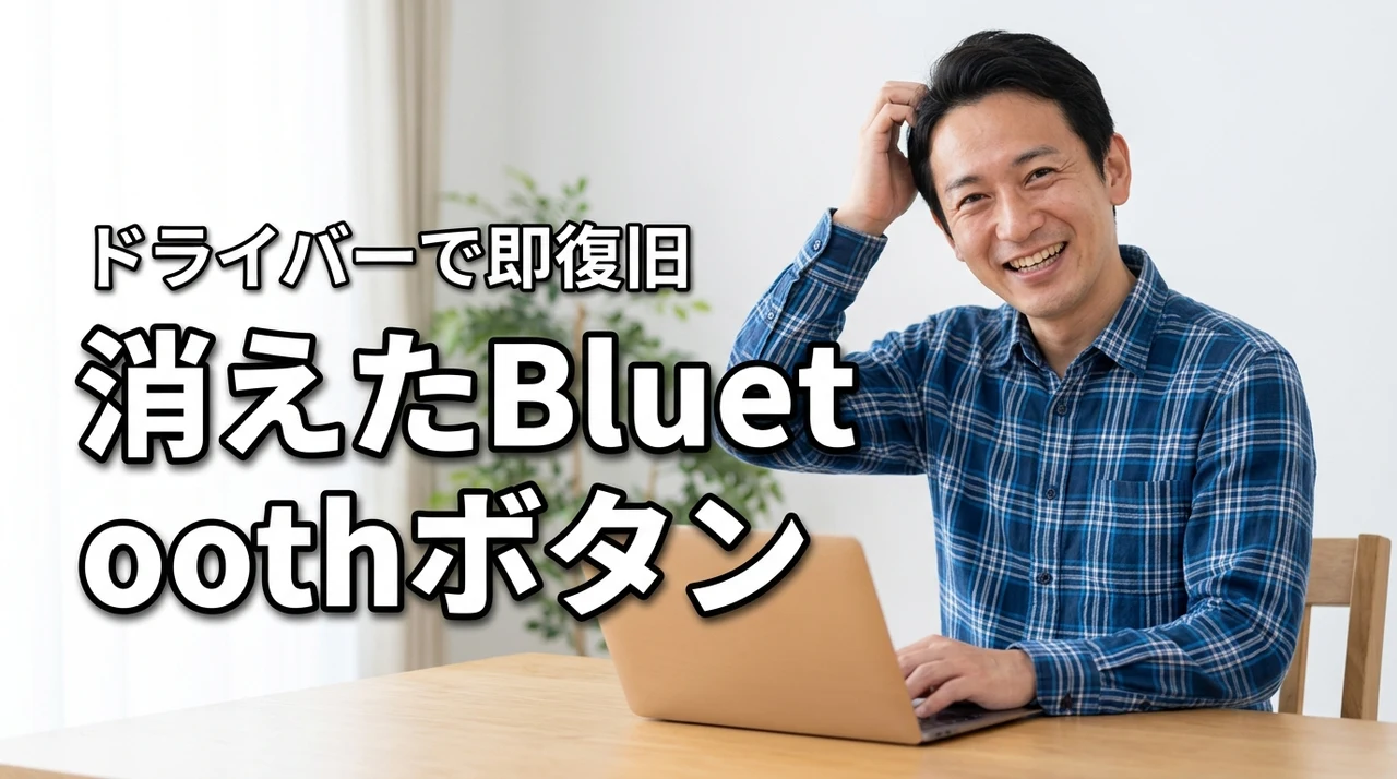 Bluetoothボタンが消えたらまずこれ！ドライバー修復で即解決する手順