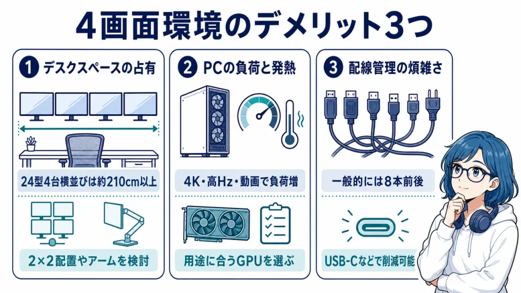 4画面環境を構築する前に知るべきデメリット3つ