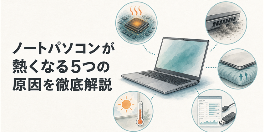 ノートパソコンが熱くなる5つの原因を徹底解説
