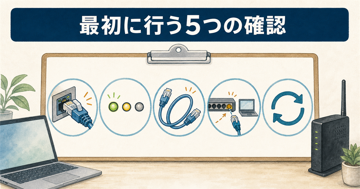最初に行う5つの確認