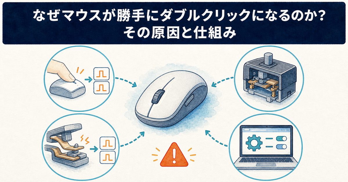 なぜマウスが勝手にダブルクリックになるのか？その原因と仕組み