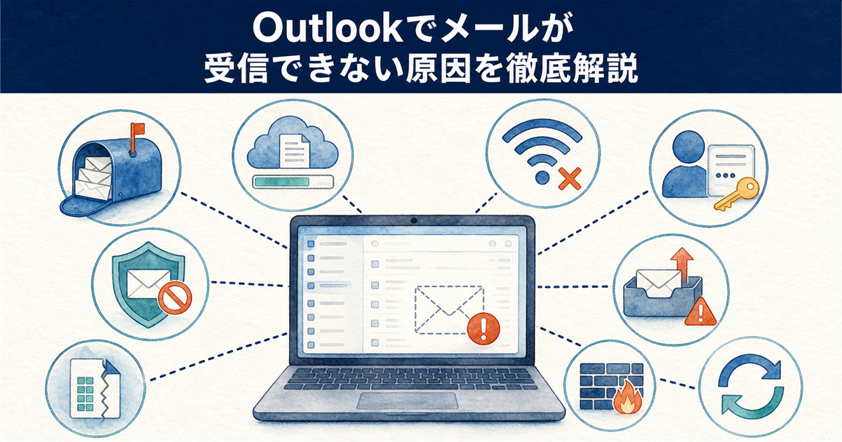 Outlookでメールが受信できない原因を徹底解説
