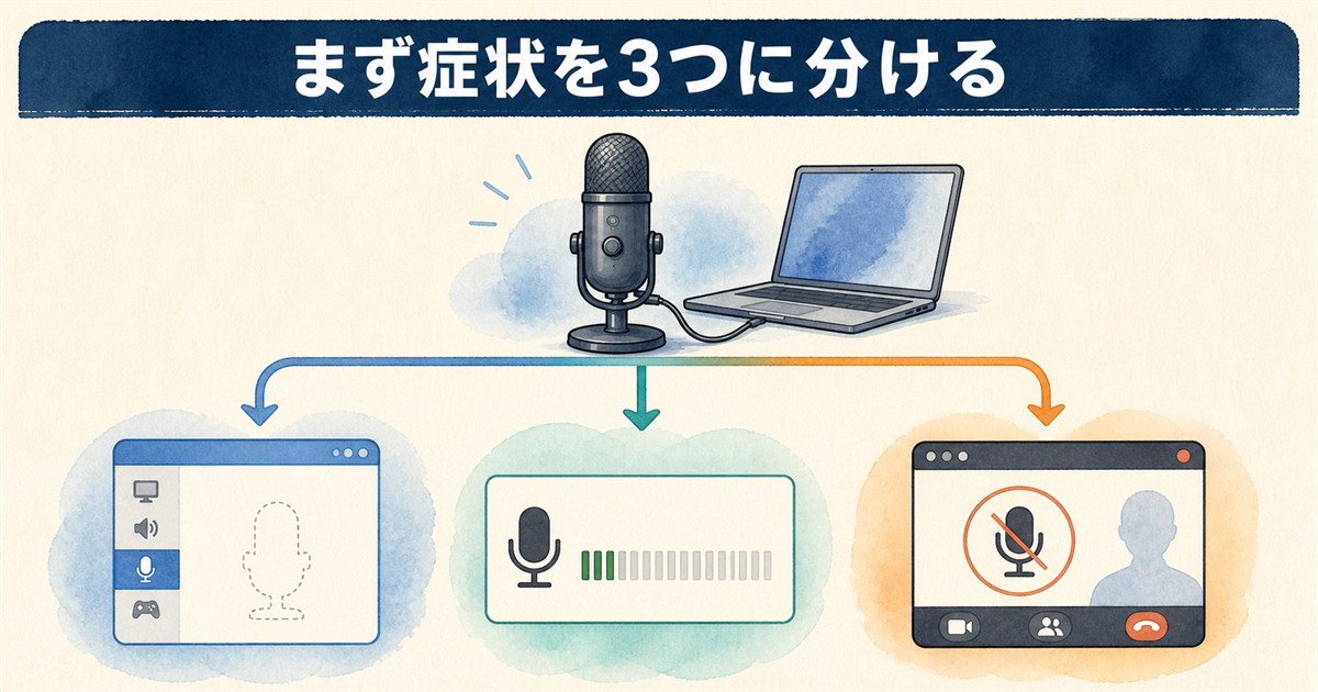 まず症状を3つに分ける