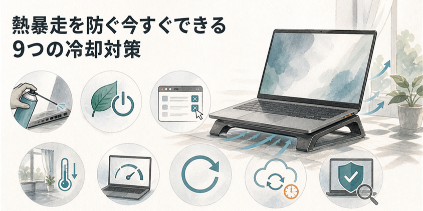熱暴走を防ぐ今すぐできる9つの冷却対策