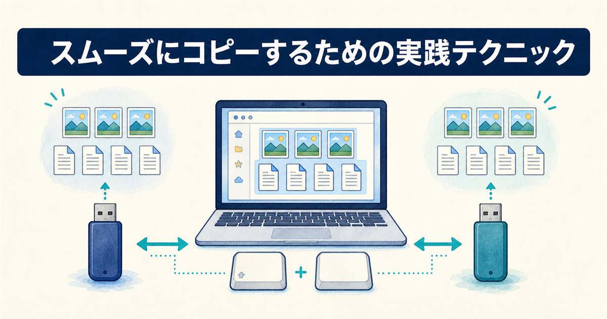 スムーズにコピーするための実践テクニック