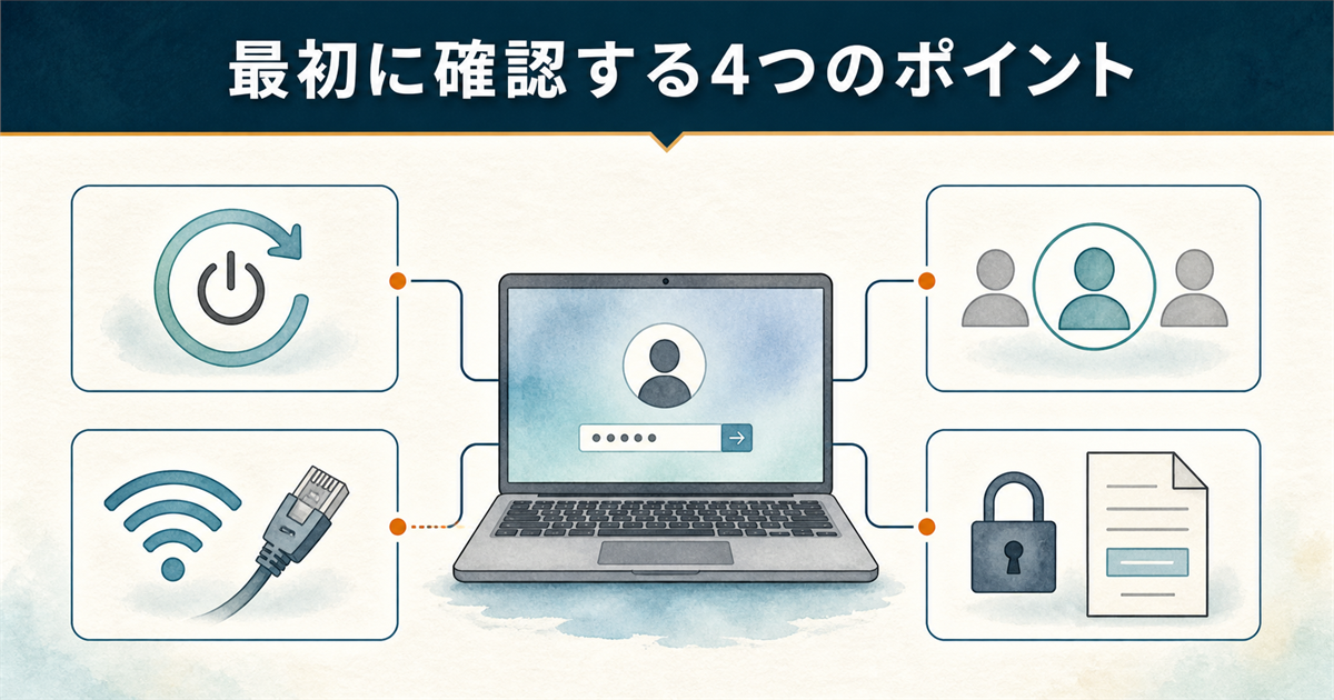 最初に確認する4つのポイント